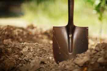 Digging soil