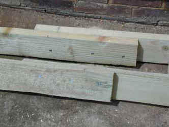 Overlap joints - simply with screws, because the deck boards will ensure no movement