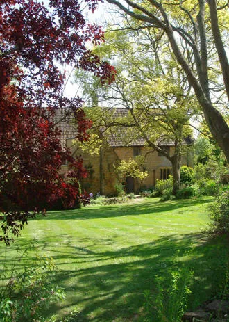 Garden Lawn with trees.
