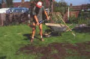 Lightly spread to mix over the lawn