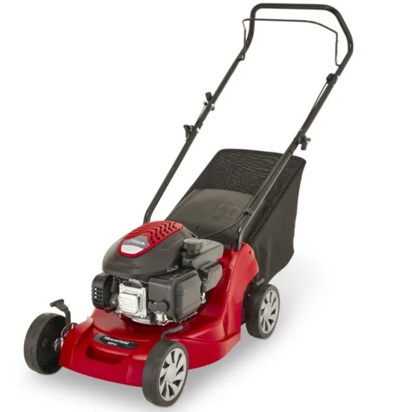 Mountfield HP41 Petrol Lawnmower, Hand-propelled, 39cm cutting width, 123cc ST120 Autochoke petrol engine, Up to 250m², Includes 40L grass collector