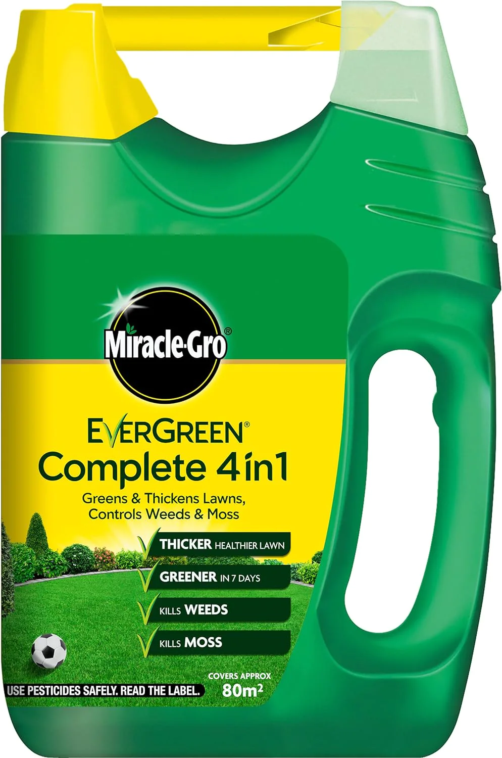 Scotts Miracle-Gro EverGreen Complete 100 sq m Lawn Food, Weed and Moss Killer Spreader